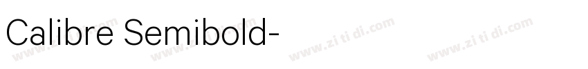 Calibre Semibold字体转换